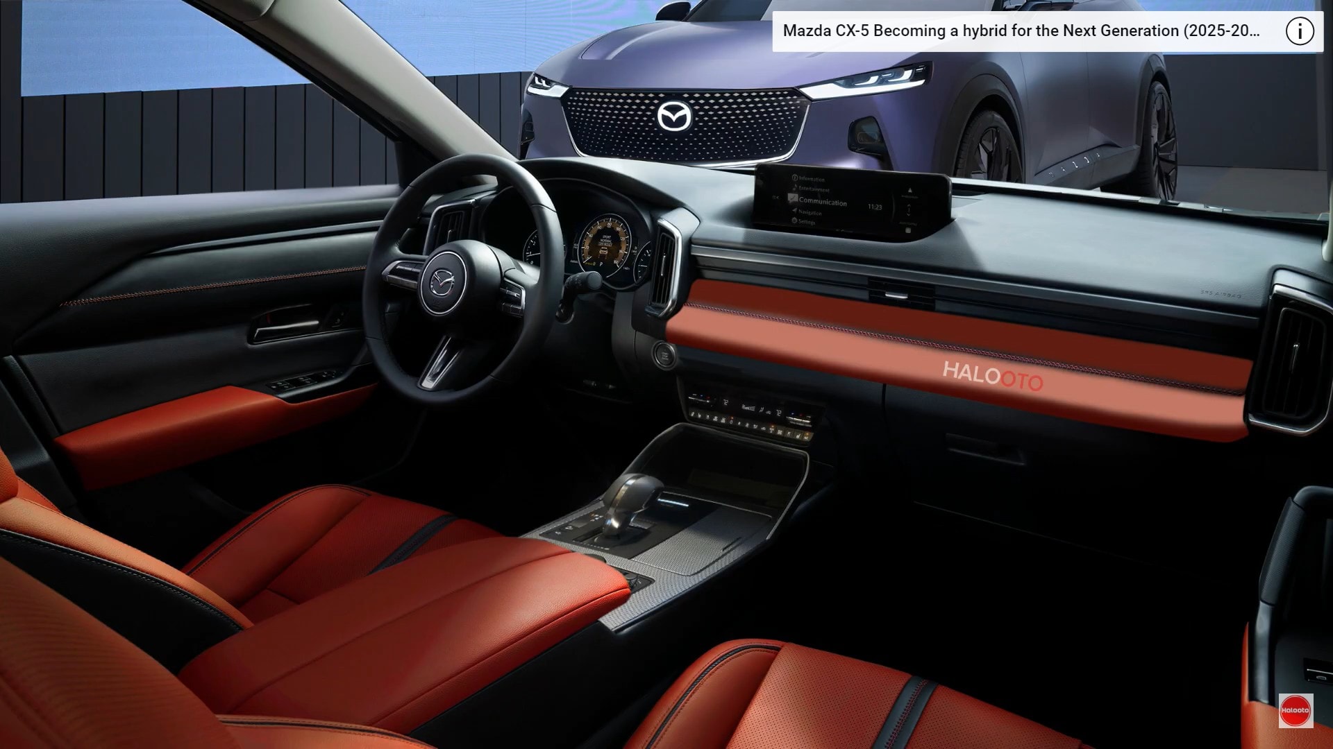 Diseño exterior del Mazda Arata con líneas aerodinámicas